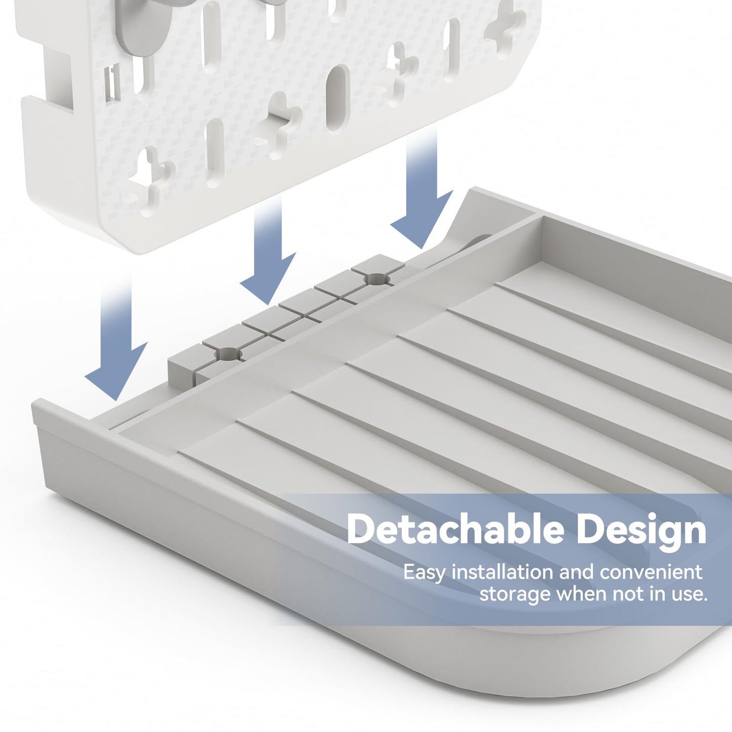 Baby Bottle Drying Rack Baby Bottle Holder Space Saving Bottle Dryer Rack Station Countertop Storage Organizer 12 Travel Bottle Drying Rack Vertical Breast Pump Part Plastic Bag Cup Dryer Tower Grey