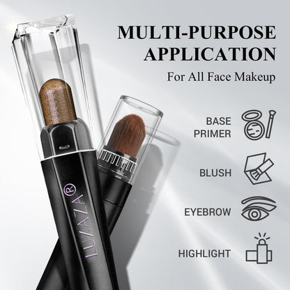 LUXAZA PRO Neutral Eyeshadow Stick Makeup 6PCS Set, Brown Nude Metallic Shimmer Matte Cream Eye Shadow Palette Eyeliner Brightener Pencil Crayon, Halloween Makeup - BROWN CANYON