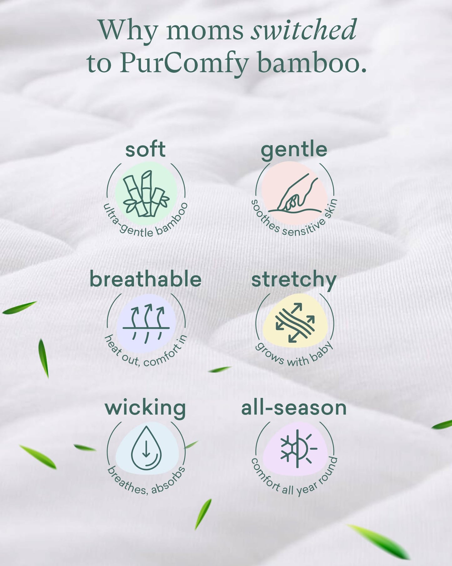 PurComfy Supersoft Sleep Sack 1.0 TOG, Premium Bamboo Viscose Baby Sleeping Bag, 2-Way Safe Zipper Sleep Sacks 6-15 Months (Whale)