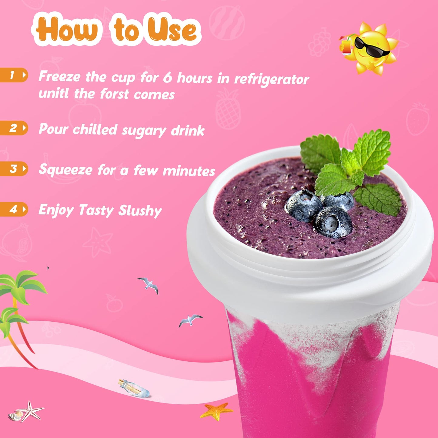 RELPOM Slushie Cup, Funny Slushy Maker Cups, Cool Stuff Things Gadgets, Stocking Stuffers White Elephant Gifts Party Favors, Christms Classroom Gifts and Prizes for Boys Girls Teens Students
