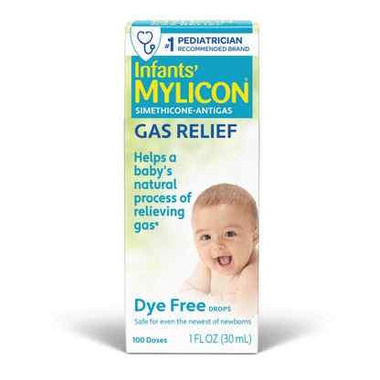 MYLICON Infants Gas Relief Drops for Infants and Babies, Dye Free Formula, 1 Fluid Ounce
