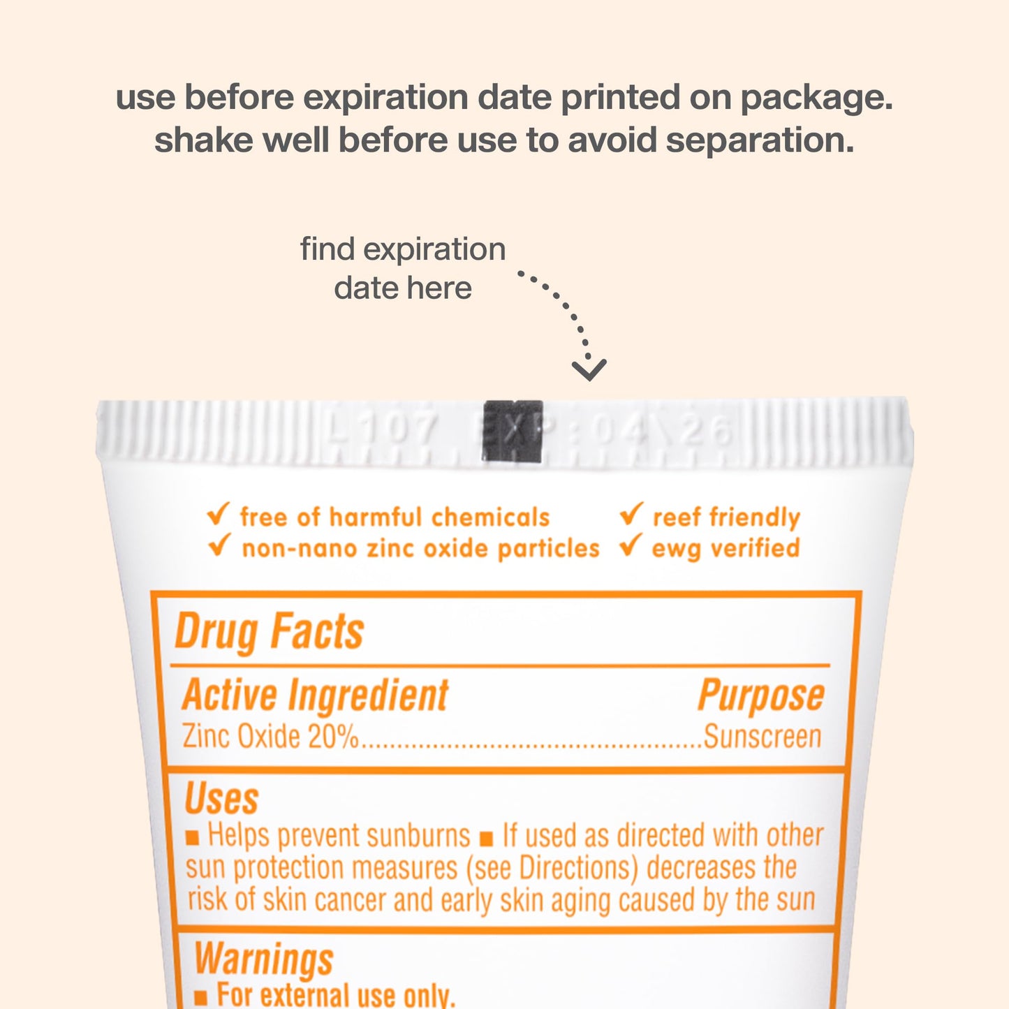 Thinkbaby SPF 50+ Baby Sunscreen, 6 Oz. – Safe, Natural Mineral Sun Cream for Babies - Water Resistant, Broad Spectrum UVA/UVB Sun Protection – Vegan Sunscreen for Kids