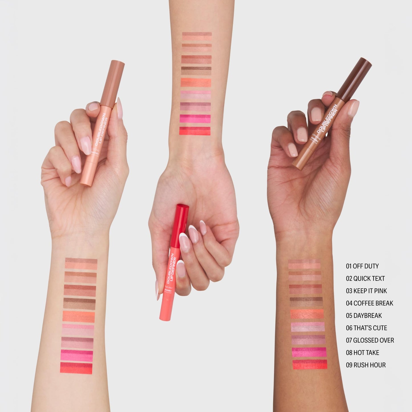 Sacheu DoubleDown Lip Definer — 2-in-1 Lip Liner & Balm — Long-Lasting Korean Make Up Lipstick with Satin Finish, Avocado Oil & Vitamin E (Glossed Over)