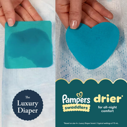 Pampers Swaddlers Diapers, Size 5 (20-37 lbs), 132 Count, Absorbent, Keeps Baby Dry and Comfortable, Skin Safe Disposable Baby Diaper (Packaging May Vary)