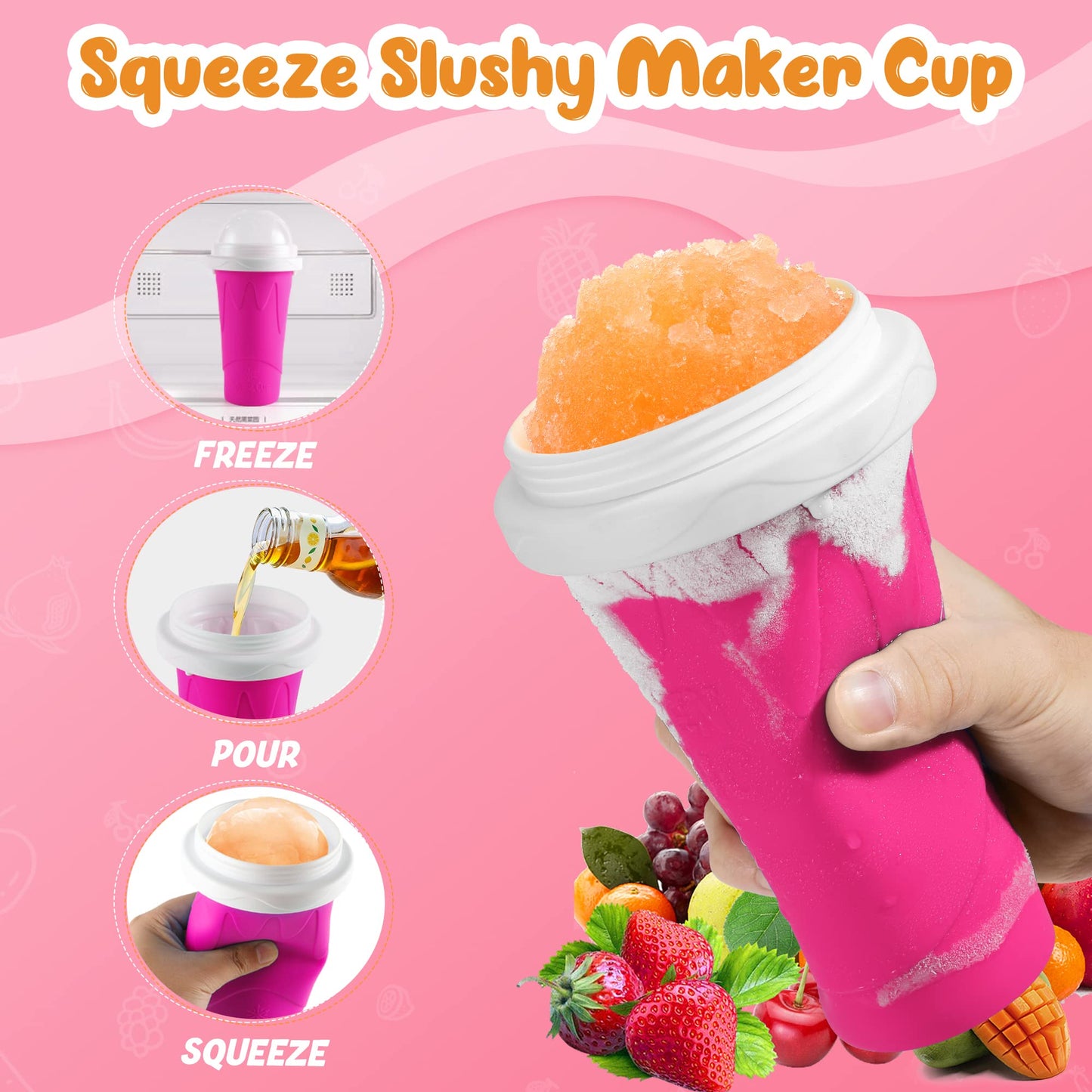 RELPOM Slushie Cup, Funny Slushy Maker Cups, Cool Stuff Things Gadgets, Stocking Stuffers White Elephant Gifts Party Favors, Christms Classroom Gifts and Prizes for Boys Girls Teens Students