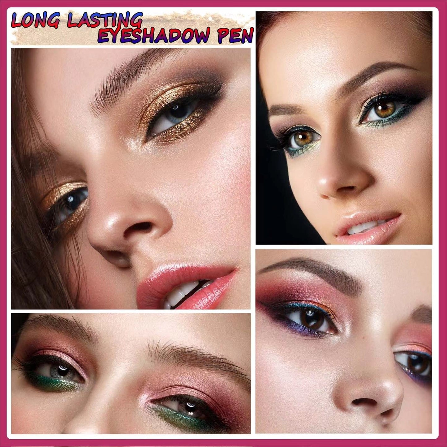 LGSZGDCN White Eyeshadow Stick and Buildable Eye Shadow Glitter Primer Palette Shimmer Pencil Long Lasting Waterproof Highlighter Pen Makeup Hypoallergenic Eye Liner Multi-Dimensional eyes Look