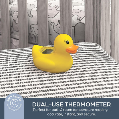 Dreambaby Duck Baby Bath Thermometer – Instant Results, Digital Water & Room Temp Reader – Fun Floating Toy for Newborns